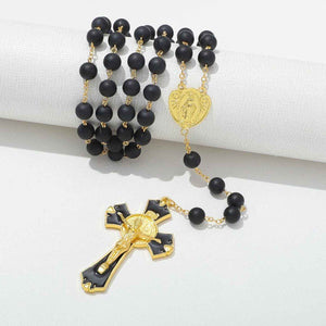 KOMI Catholic Rosary Beads for Men Holy Prayer Beads Rosary Necklace With
