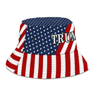 Trump USA Flag Bucket Hat
