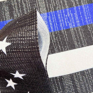 【Update Version】 Blue Line Garden American Flag - 12.5 X 18 Inch Double Sided Police Yard Flags for Honoring Law Enforcement Officers Fade-Resistant