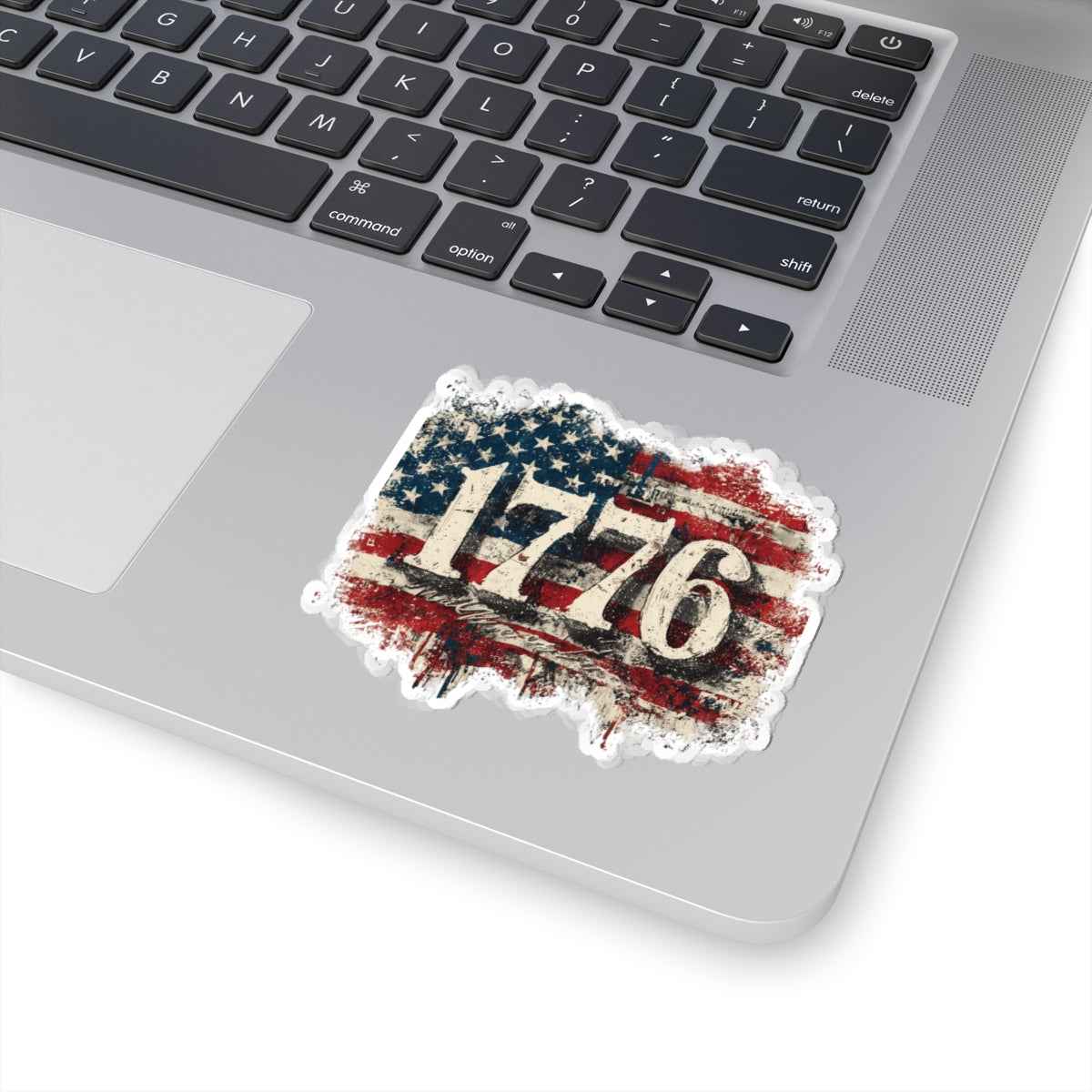 1776 American Flag Sticker — Vintage Patriotic Decal for Laptops, Water Bottles & Gear