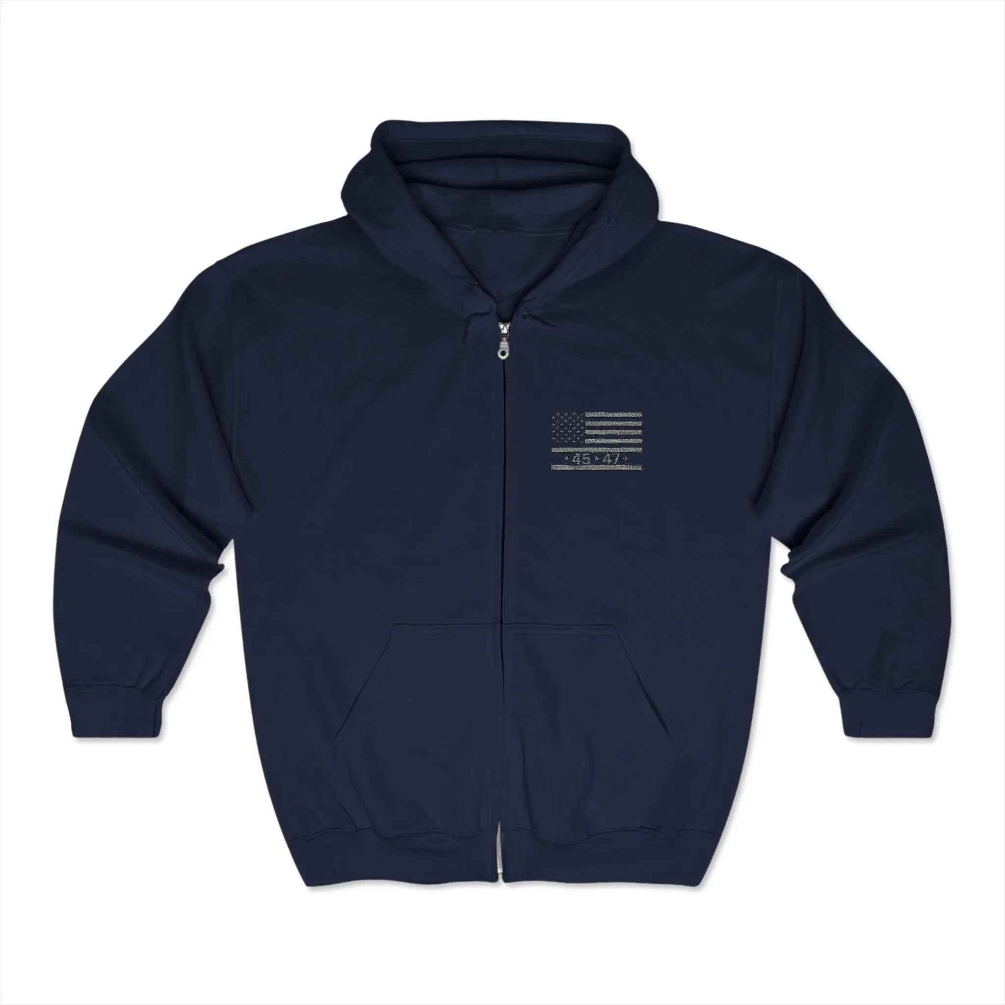 Trump Embroidered Sweatshirt Trump Hoodie Trump Zip up Hoodie Trump Trump 45 47 Sweatshirt MAGA Hoodie Trump Merch Trump Gifts for Men