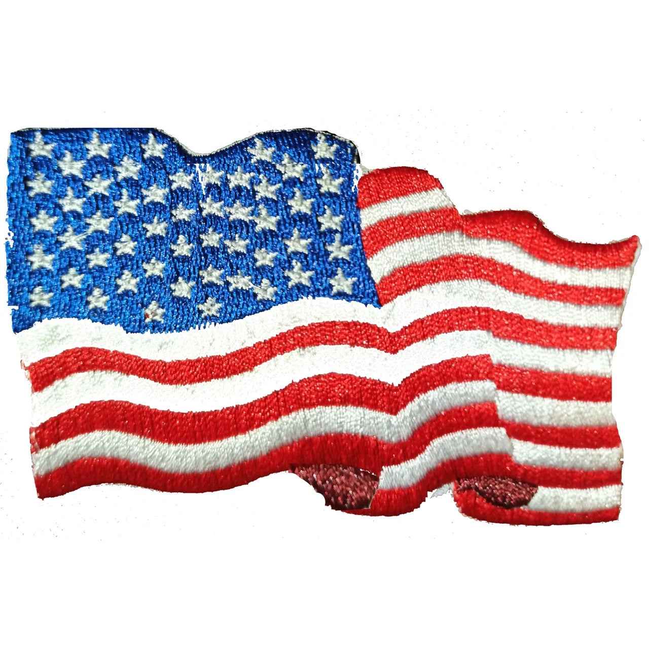 USA 3D Waiving Embroidered Flag Patch
